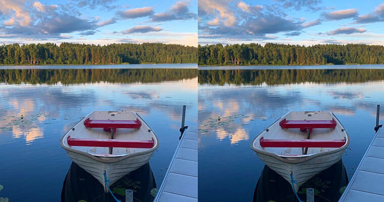 Lakeside stereo photos from Norway and Sweden