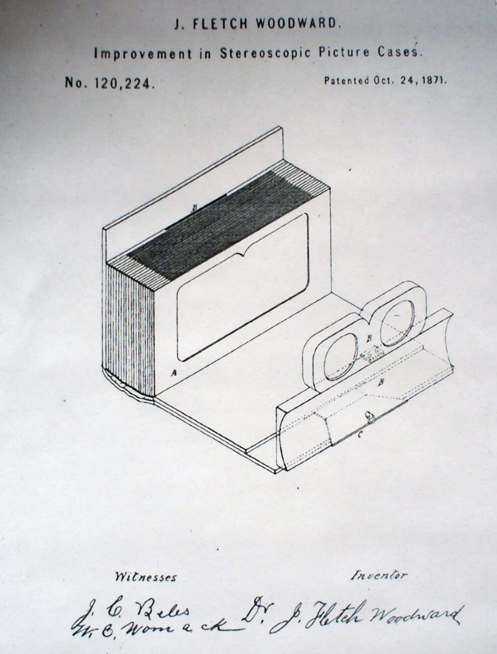 Stereoscope Stereo viewer 4 patent Print Reproductions  for Framing 