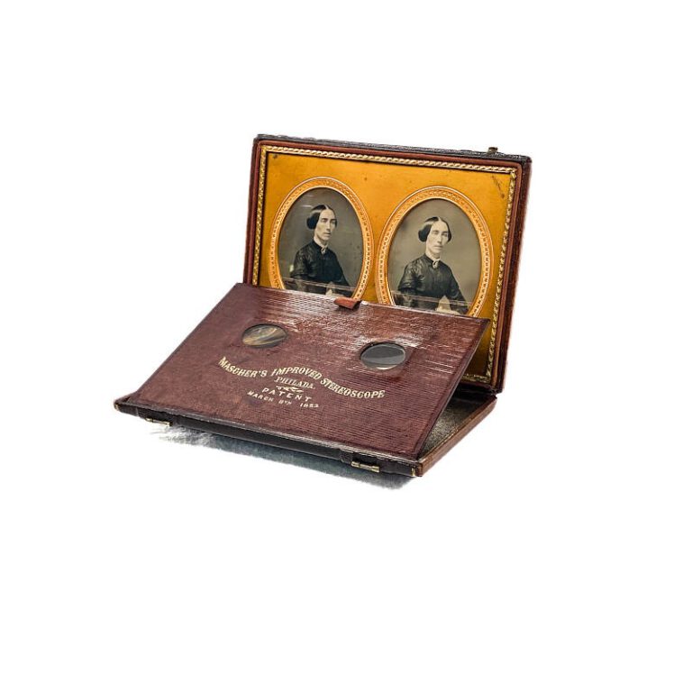 Foldable Stereoscope ‘Mascher’s Improved Stereoscope’, Larger Version