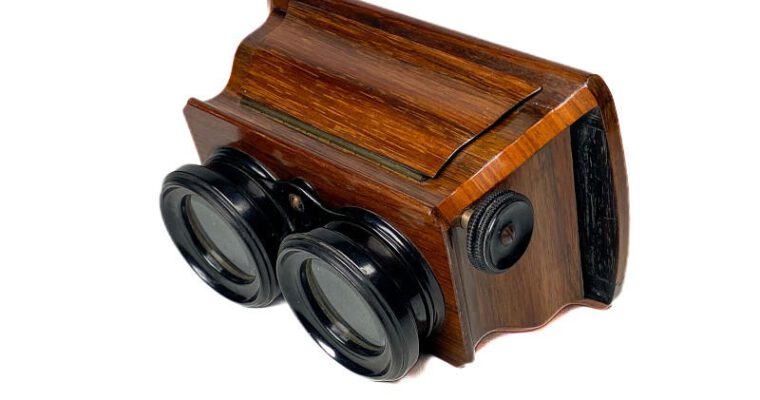 Stereoscope ‘à doucine’, Rosewood, Short Focus