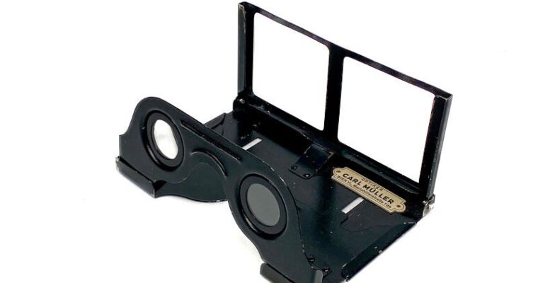 Foldable Stereoscope with original storage box