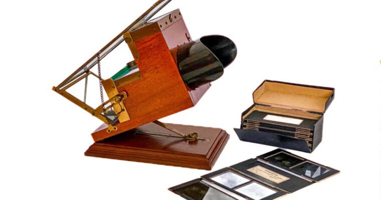 Stereoscope ‘Kromskop Color Stereoscope’ with Image Set