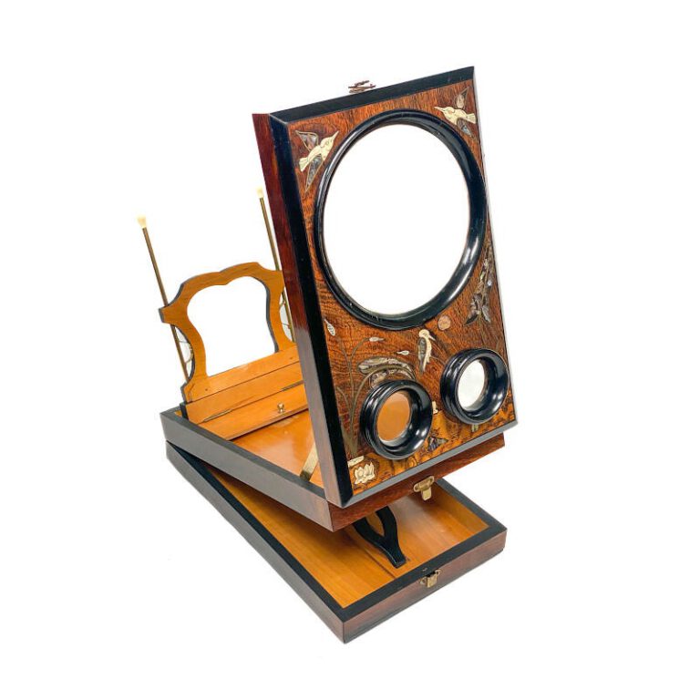 Foldable Pantoscope ‘à double socle’, Bird Decor, Luxe