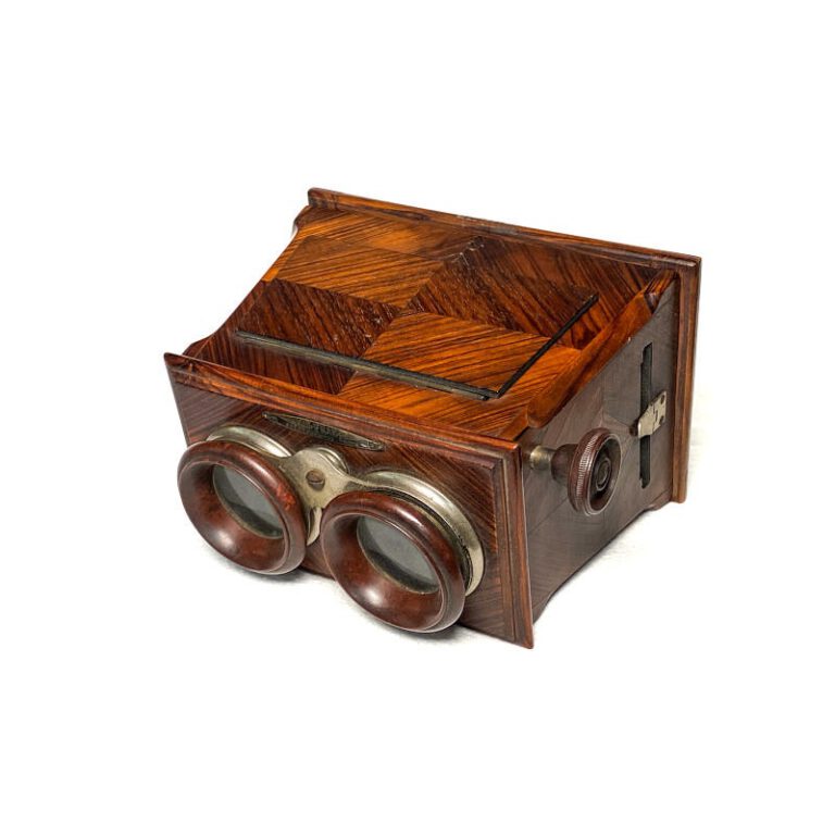 Stereoscope ‘bois de violette à raccods’, Luxe