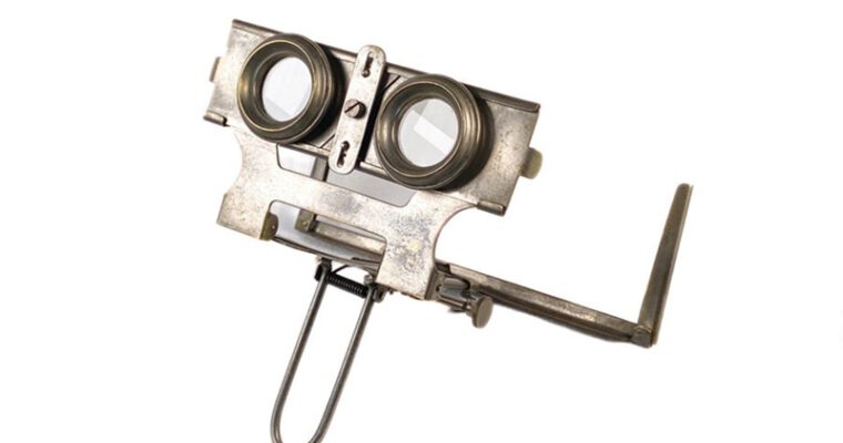 Foldable Stereoscope, Metal