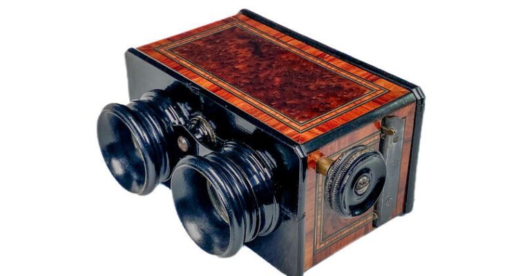Stereoscope ‘Vérascope’, ‘à court foyer, modèle extra-riche’, Luxe