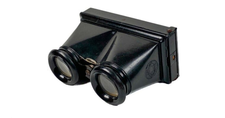 Stereoscope ‘en ivorine noir’, Unis France brand