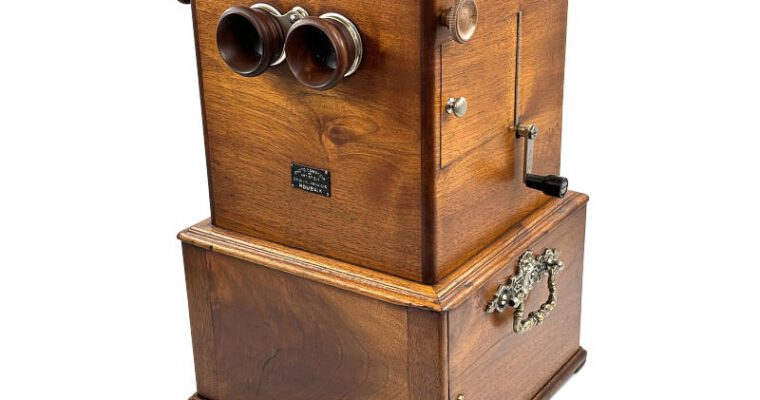 Tray-Stereoscope, side-loaded
