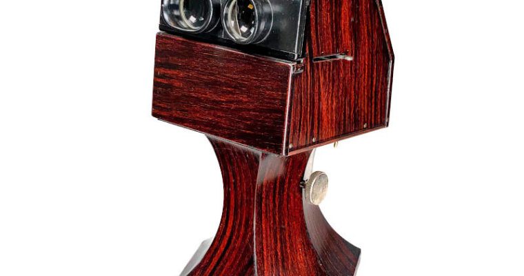 Tray-Stereoscope ‘Stéréodrome Métallique’ / ‘La Tulipe’
