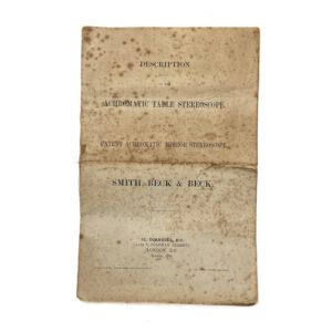 Description of the Achromatic Table Stereoscope, and of the Patent Achromatic Mirror Stereoscope (D017)