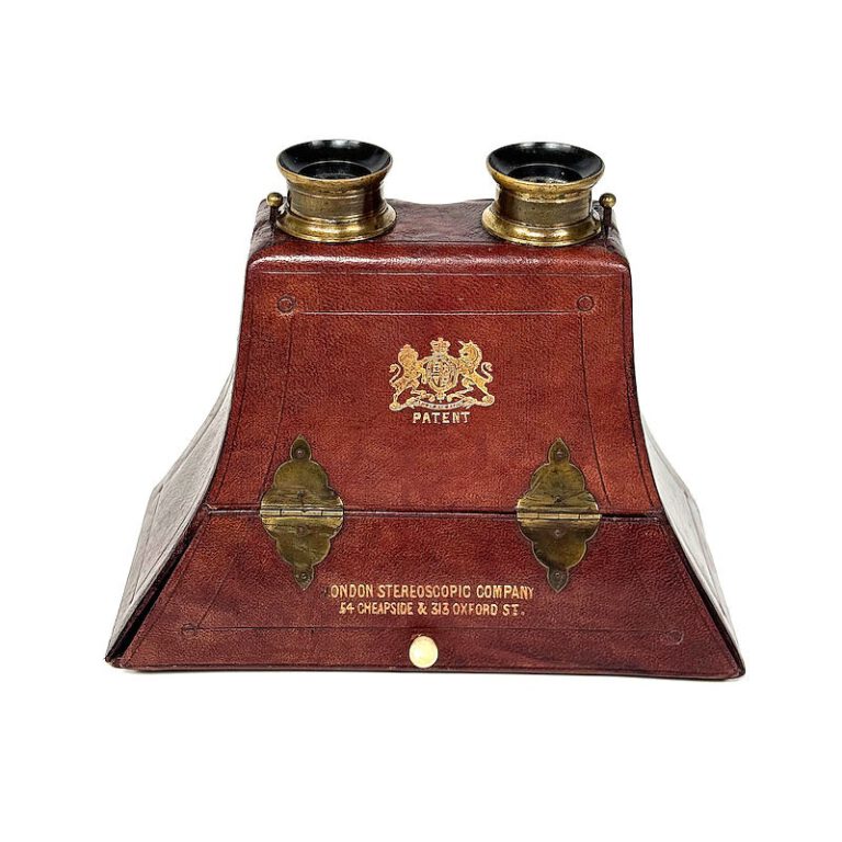 Brewster Stereoscope, Claudet Patent, Cooke Patent, Morrocan Leather, Luxe