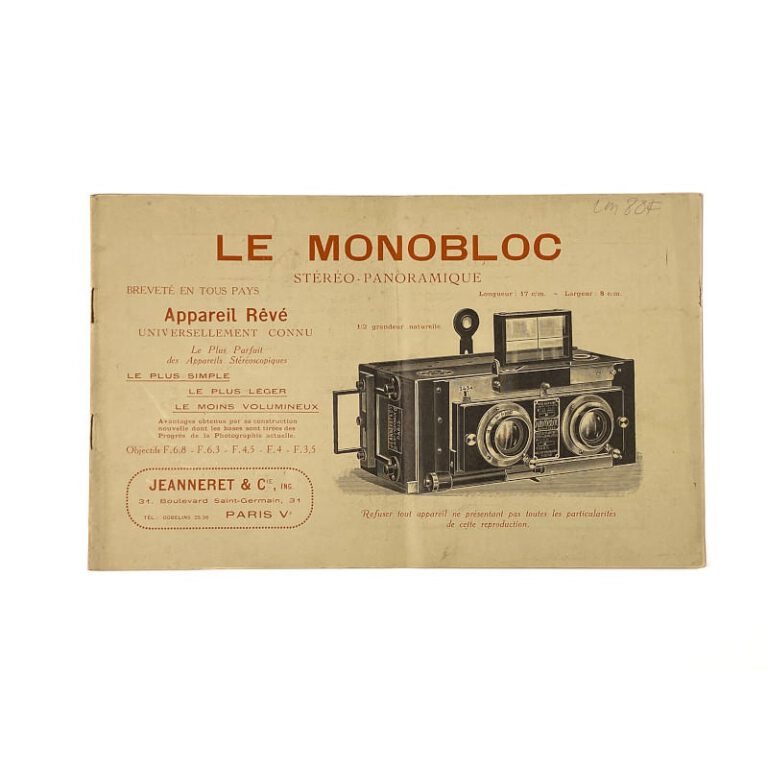 Catalogue Jeanneret ‘Le Monobloc’ c.&nbsp;1920