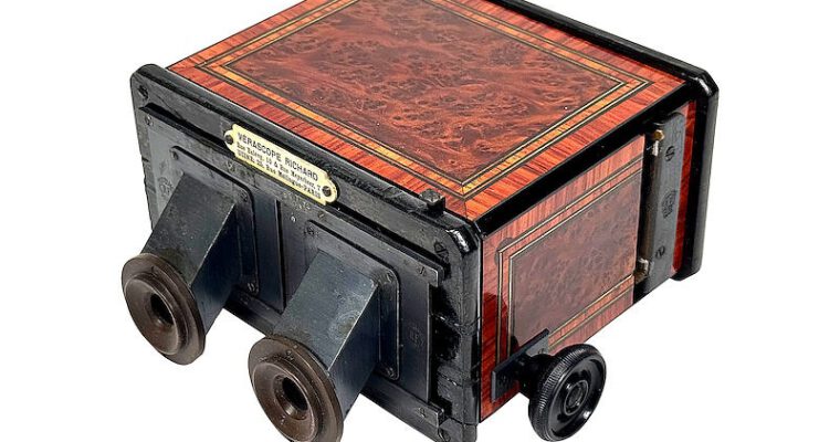 Prism Stereoscope ‘Stéréoscope redresseur, modèle extra-riche’, Luxe