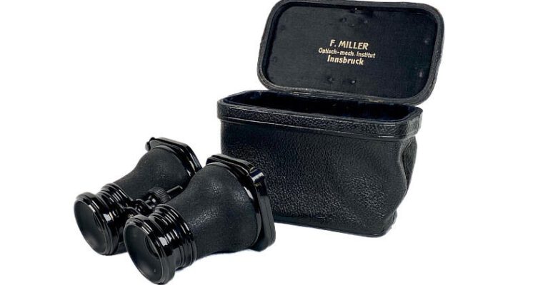Stereoscope ‘Stereo-Dioskop’ with Reseller Storage Box
