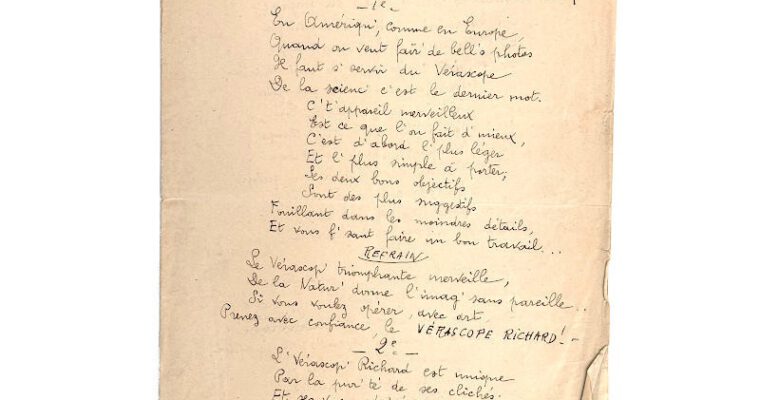 Chansonnette ‘Le Vérascope’