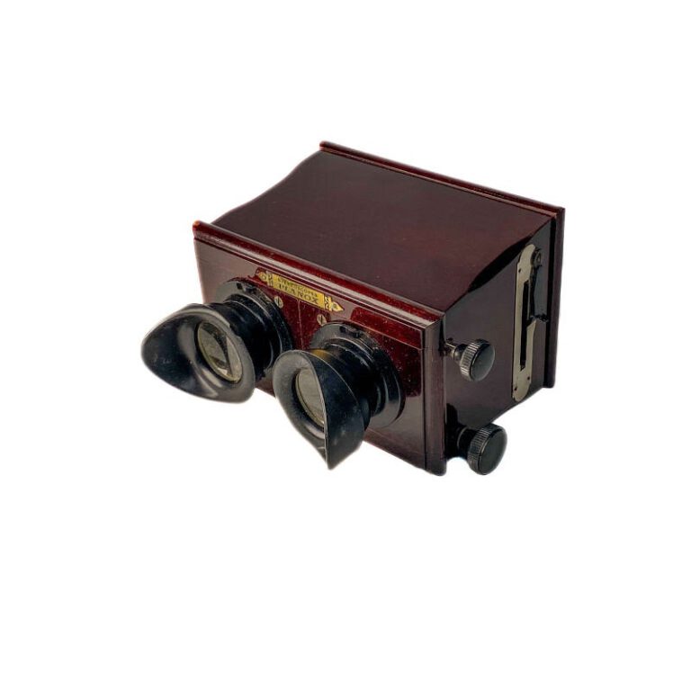 Stereoscope ‘Planox’, Long Focus, with Original Storage Box