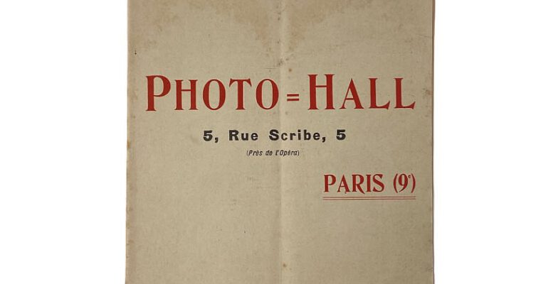 Catalogue Photo-Hall 1910
