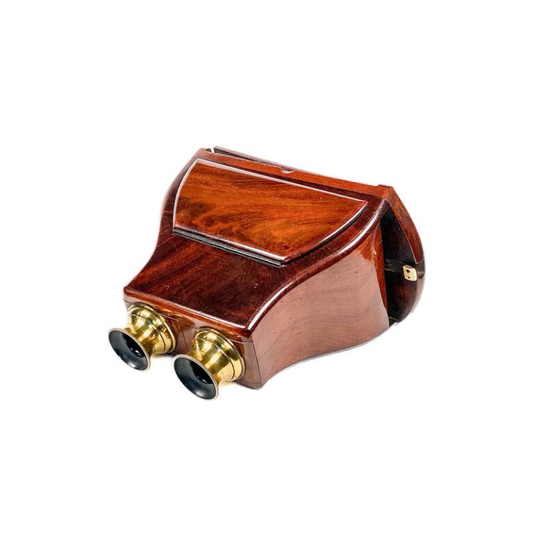Brewster Stereoscope, Claudet Patent, Foldable Back