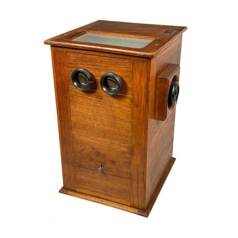 Coin operated Stereoscope ‘Stéréoscope Monétaire’, Oak