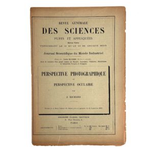 Offprint ‚Perspective Photographique et Perspective Oculaire‘ (D082)