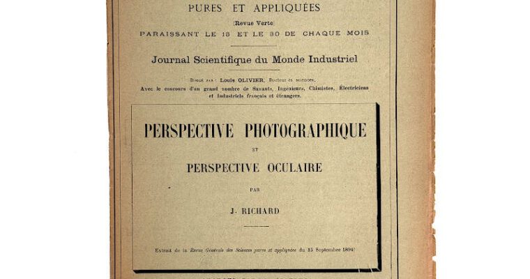 Offprint ‘Perspective Photographique et Perspective Oculaire’