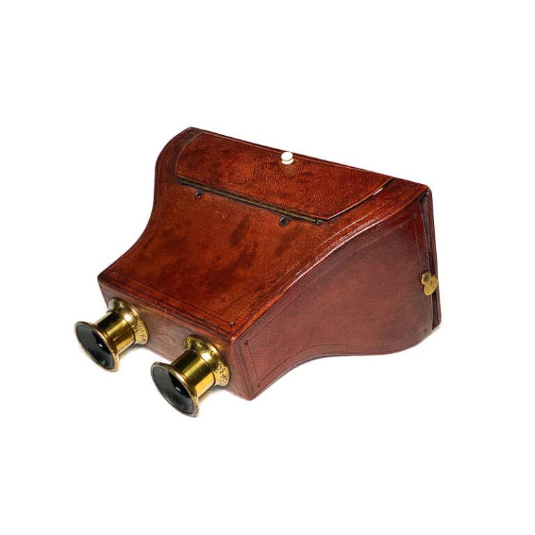 Brewster Stereoscope, Claudet Patent, Morrocan Leather, Luxe