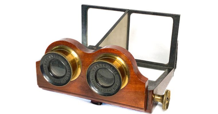 Stereoscope ‘Patent Achromatic Mirror Stereoscope’