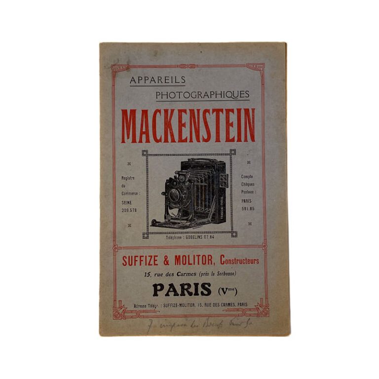 Catalogue Suffize & Molitor c.&nbsp;1920