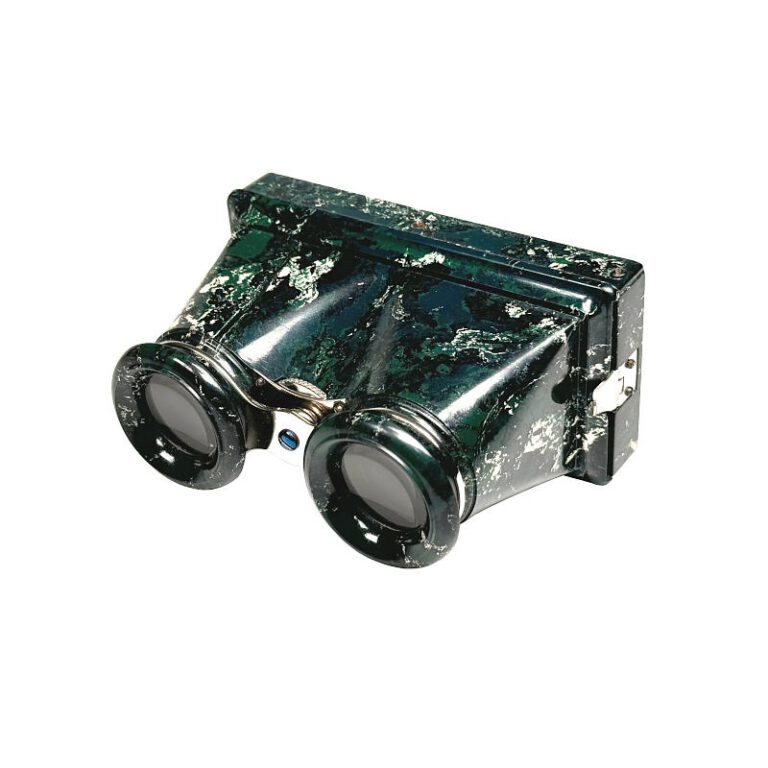 Stereoscope ‘en ivorine’ marbled design