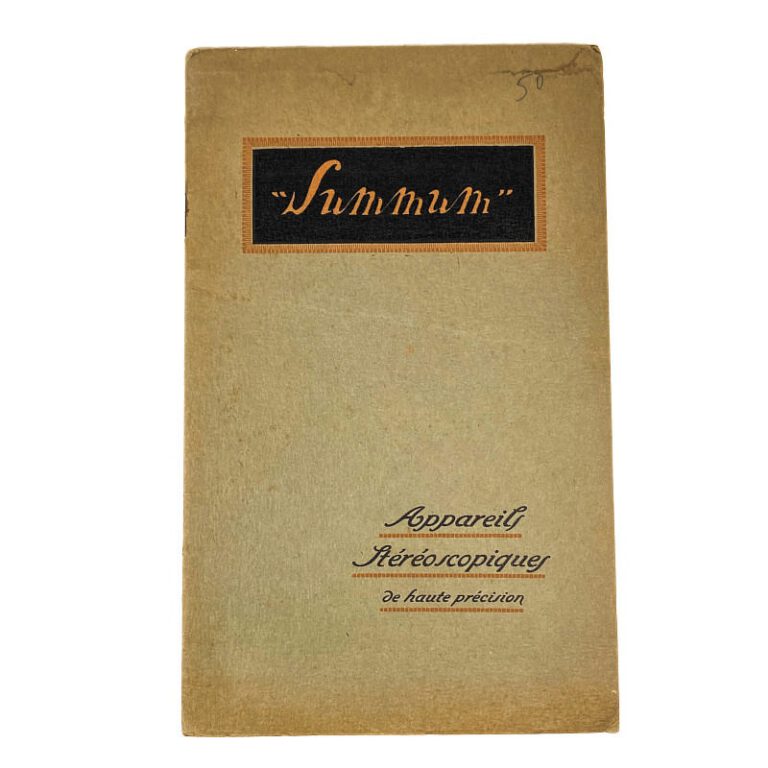 Catalogue Summum 1927