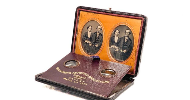 Foldable Stereoscope ‘Mascher’s Improved Stereoscope’, Small Version
