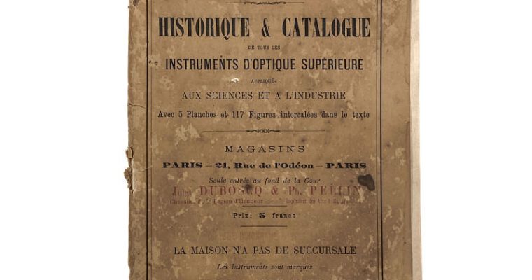 Catalogue Duboscq ‘Historique & Catalogue’ 1885