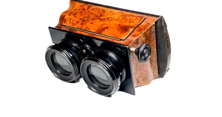 Stereoscope ‘à doucine’, Ronce de Thuya, Short Focus