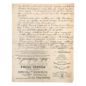 Autograph ‚Quesceque le Verascope‘ (D089)