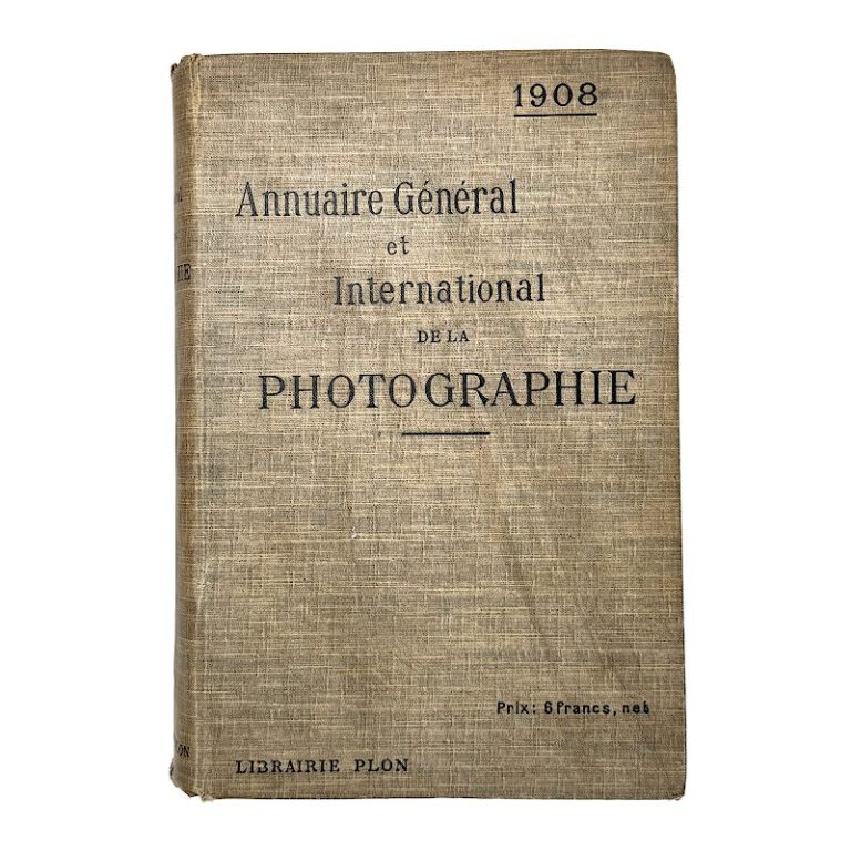 Annuaire Général et International de la Photographie 1908 (17th and Final&nbsp;Year)