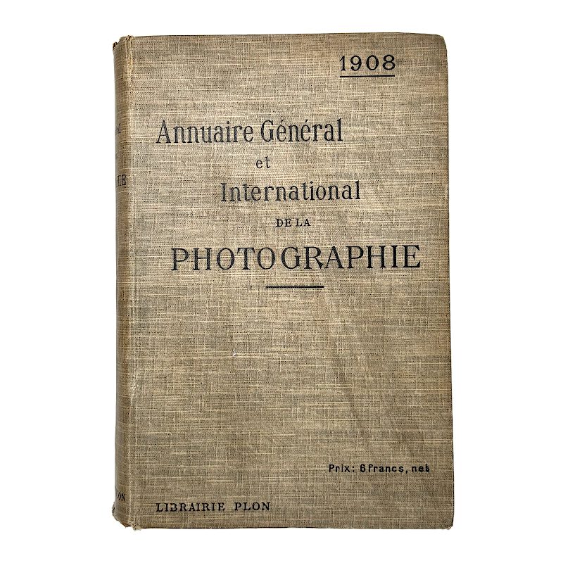 Annuaire Général et International de la Photographie 1900 (D105)