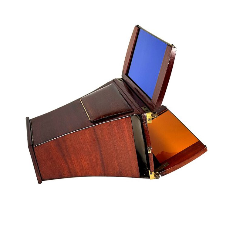 Brewster Stereoscope ‘Stéréoscope Polychromatique’, with Original Storage Box