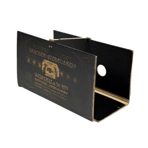 Foldable paper stereoscope ‚Taschen-Stereoskop‘