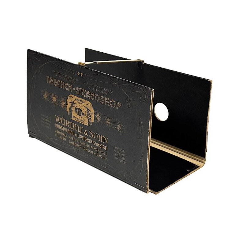 Foldable paper stereoscope ‚Taschen-Stereoskop‘