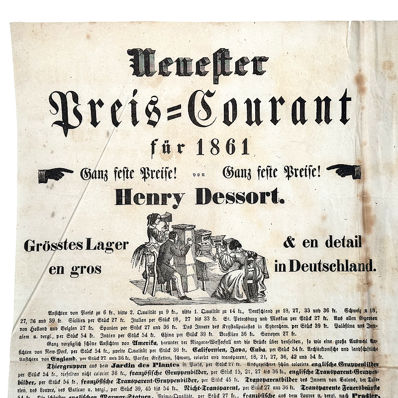 Stereoscopic Catalogue and Price List ‚Neuester Preis-Courant‘ (D110)