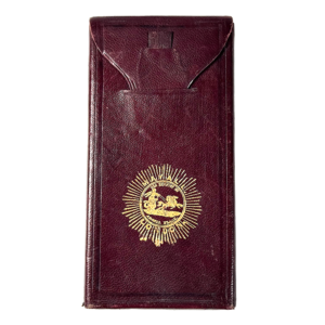 Tinted Stereo Daguerreotype in original leather case (V015)
